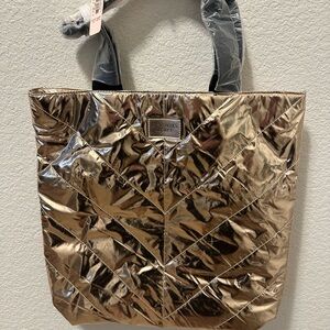 Victoria's Secret Metallic Gold Tote